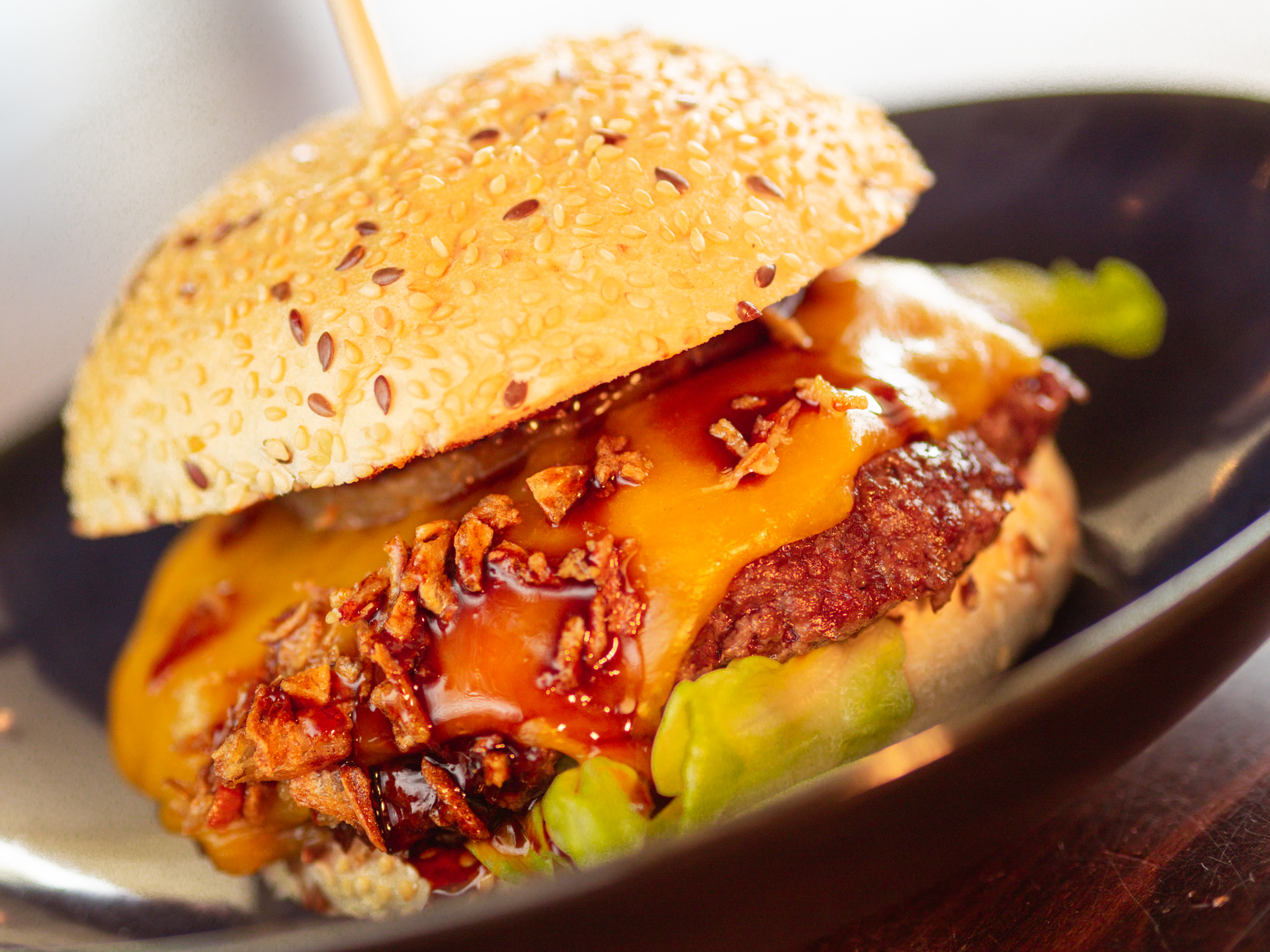 Burger am Maui Beach